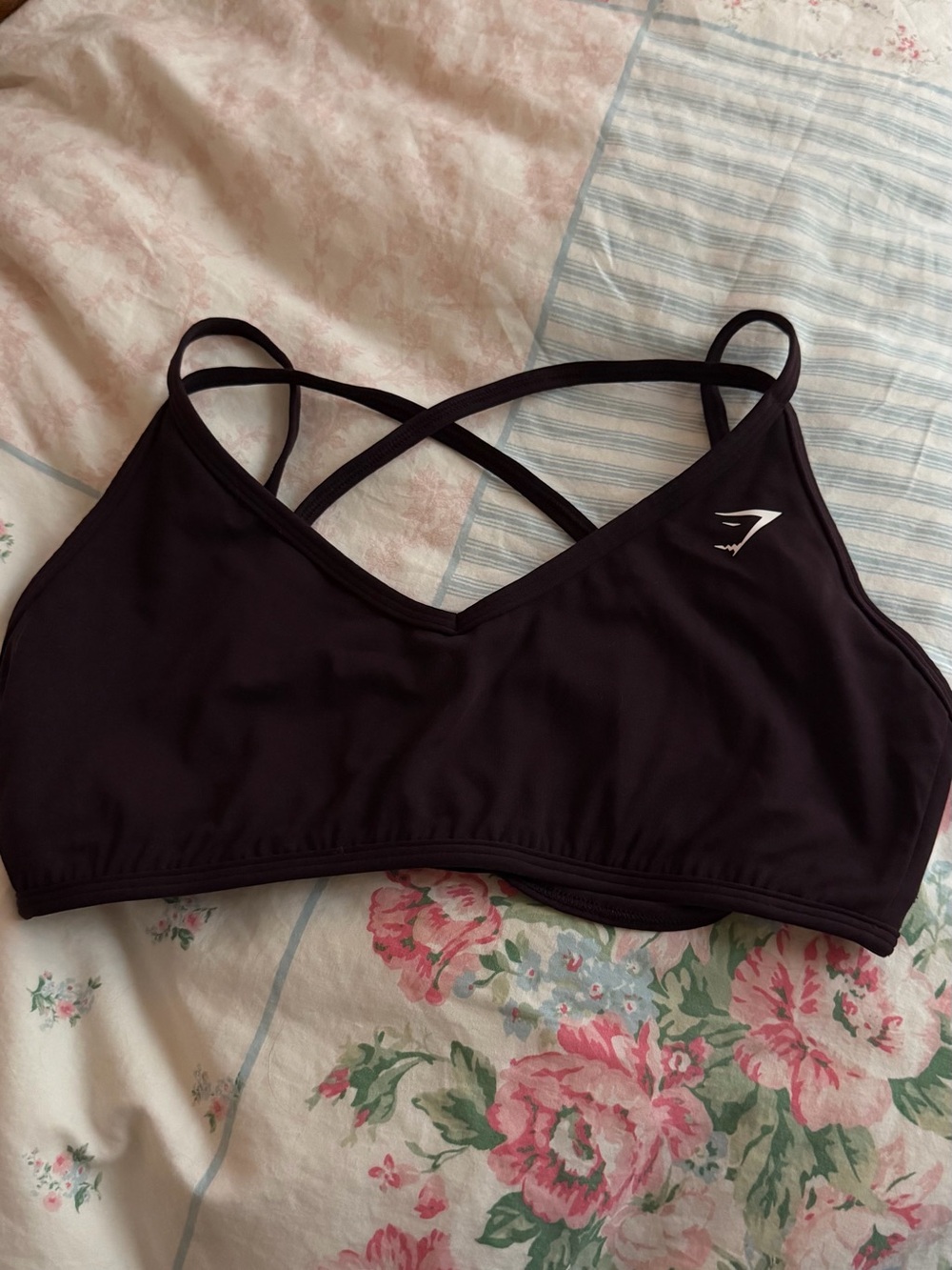 Gymshark Plum Cross-Back Strappy Sports Bra